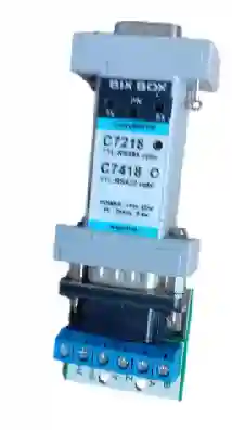 C7218 es un conversor aislado RS485 a TTL. Amplio rango de alimentación. Uso industrial, laboratorios, energía. etc.