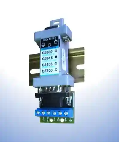 C3618 conversor aislado RS232-RS485, pequeño y robusto. Gran rango de alimentación. Proteccion contra sobrecaregas